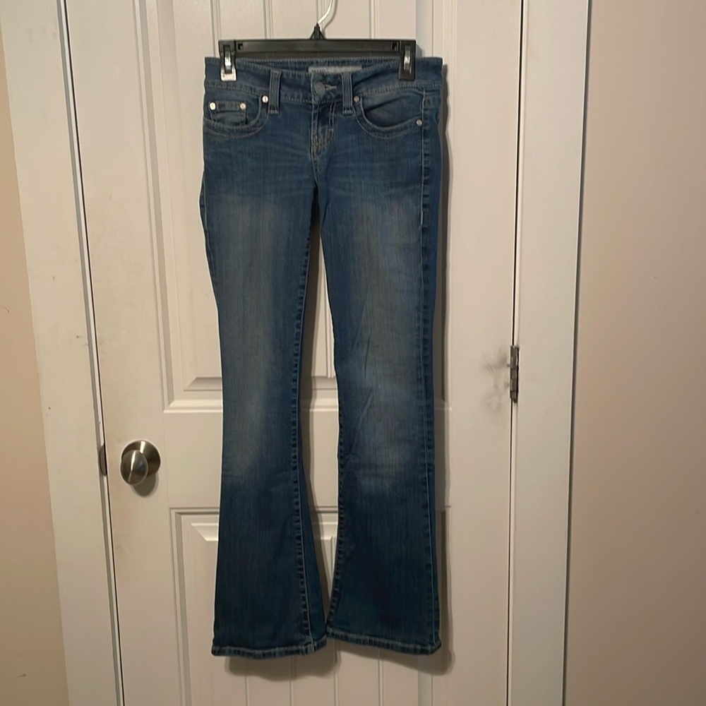 BKE Stella Low Rise Done washed Jeans Size 25 33 1/2